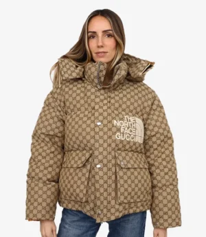 Gucci x The North Face Puffer Khaki Jacket